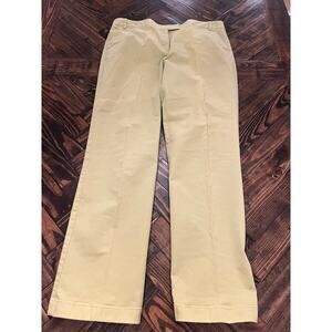 Talbots Y2K Grunge Green Chino Pants Women 14 Preppy Dainty Feminine Academia